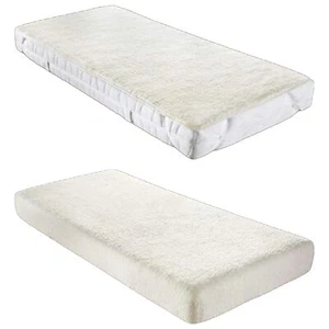 Teddy Plüsch Matratzenauflage Matratzenschoner Unterbett Spannbettlaken 3 Größen - Bild 1 von 6