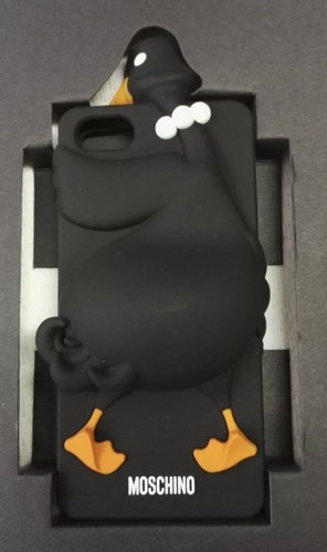 Cover Originale MOSCHINO IPhone 4 4s Oca Nera Collana Perle