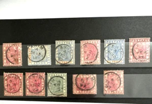 Exhibit B/U Gold Coast Cancels Axim A/Western Region on 1/2 p 1p 2 1/2p 83 Stamp - Picture 1 of 2