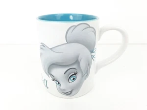 Large Disney Store Mug Tinkerbell Peter Pan White & Blue - Picture 1 of 10