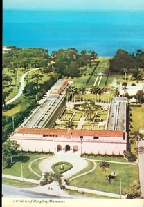 Postcard Ringling Meseums Aerial View Sarasota Florida A4120 Continental - Picture 1 of 2