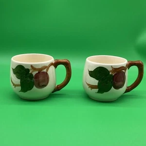 Set of 2 Vintage Franciscan  Apple Small Mugs 2 7/8” x 2 3/4”  EUC - Picture 1 of 12