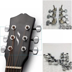 6 3R3L Chrome Tuning Pegs Keys Set Profession Guitar String Tuners Machine Heads - Picture 1 of 5