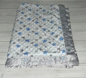 Just Born Babydecke Dream Big Little One Löwe grau blau Sterne Satinkante - Bild 1 von 7