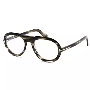 Tom Ford Men's Eyeglasses Havana/Other Pilot Full-Rim Plastic Frame FT5756-B 056 - Picture 1 of 2