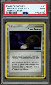 Pokemon PSA 9 Mint EX Unseen Forces Reverse Holo Curse Powder 80/115 (MD) - Picture 1 of 2