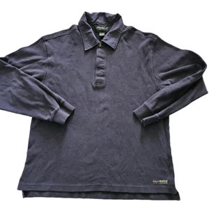 EDDIE BAUER Men's Collared PoloLong Sleeve Sweatshirt Top Medium Blue - Picture 1 of 6