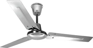 Small Ceiling Fan With Wall Switch Without Light 120 CM New Pacific Chrome - Picture 1 of 2