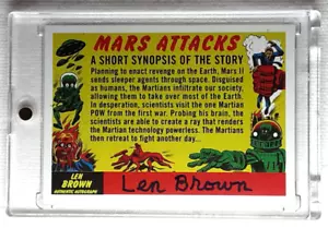 MARS ATTACKS THE REVENGE 2017 PARALLEL CARD CHECKLIST 55 LEN BROWN - Picture 1 of 2