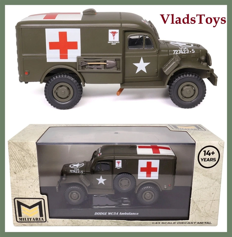  Dodge WC 54 4x4 Ambulance US Army, 1942 1/43 Scale Militaria 24211-42 - Image 1 of 4