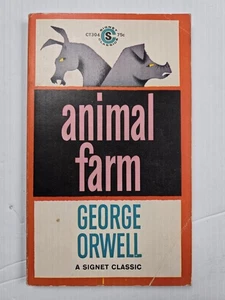 Vintage 1946 ANIMAL FARM by George Orwell (1984) signet Classic Paperback G - Foto 1 di 4