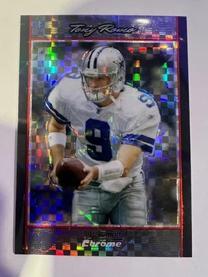 2007 Bowman Chrome Tony Romo Xfractor /250 Dallas Cowboys BC115 - Image 1 of 3