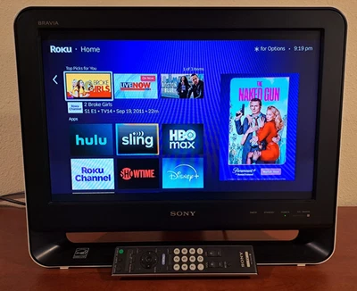 Sony Bravia TV KDL-19M4000 19" LCD Digital TV White/Black Tested with OEM Remote - Image 1 of 4