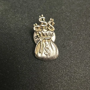 Schöne Brosche Anstecknadel goldfarben signiert AJC Tasche $$$ zierlich 1 x 1/2 Zoll süß - Bild 1 von 2