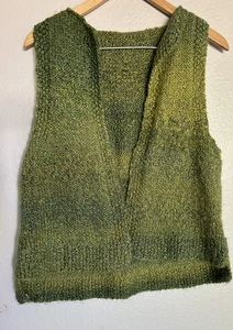 Gilet verde senza etichetta senza etichette fatto a mano taglia M-L - Foto 1 di 5