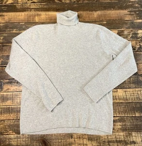 Usado en Excelente Condición Polo Ralph Lauren 100% Cachemira XL Suéter Cuello Alto Marfil/Avena Suave - Imagen 1 de 8