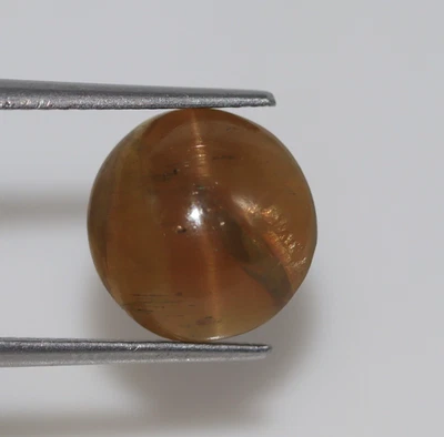 6.61 Ct Loose Certified Natural Cat’s Eye Chrysoberyl Greenish Honey Gemstone A+ - Image 1 of 4