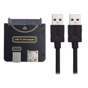 CY SFF-8482 SAS 29Pin to USB 3.0 Hard Disk Drive Raid Adapter 5Gbps with Chipset - Picture 1 of 6