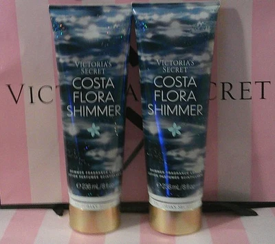 Victoria's Secret 'COSTA FLORA SHIMMER' 香氛乳液正装 2 件装全新 — 第 1/2 张图片