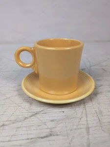 Vintage 1930er Fiesta Ringelblume gelb Tom & Jerry Tasse & Untertasse Set - Bild 1 von 10