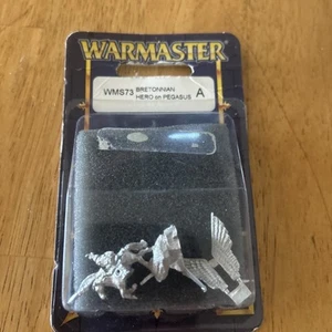 Games Workshop Warhammer Warmaster Bretonnian Hero on Pegasus NIB - 10mm - Bild 1 von 3