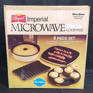 Juego de 4 utensilios de cocina antiadherentes para microondas Regal Imperial de colección nuevo en stock paquete original sellado - Imagen 1 de 6