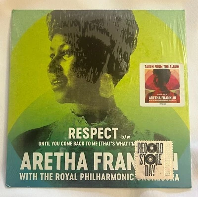 45 rpm VINYL Aretha Franklin with The Royal Philharmonic Orchestra Respect NEW - Image 1 of 2