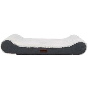 Pet Products Luxe Lounger Large Orthopedic Contour Dog Bed, Gray, 38 lb limit - Picture 1 of 8