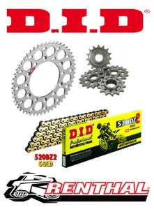 Renthal / DID Chain & Sprocket Kit to fit Kawasaki KX 125 L2-L4 2000-2002 - Picture 1 of 1