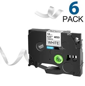 6 × Satin Ribbon Label Tape 12mm Compatible Brother P-Touch TZe-231 R231 PT-D210 - Picture 1 of 10