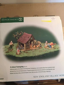 Dept 56 New England Village Series It's Almost Thanksgiving With Box #56.56639 - Picture 1 of 5