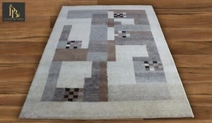 4.6x6.6 Natural Afghan hand knotted wool area rugs - Picture 1 of 5