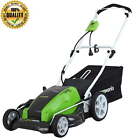 13 Amp 21 In Corded Electric Walk-Behind Push Lawn Mower W/Collection Bag Bagger