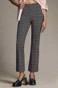 NWT Maeve The Margot Kick-Flare Cropped Pants Anthropologie Size L Large - Picture 1 of 4