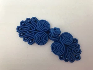 Frog Closures Swirl with Beads Chinese Knot Button x 2 pairs *DIFFERENT COLOURS* - Picture 1 of 32