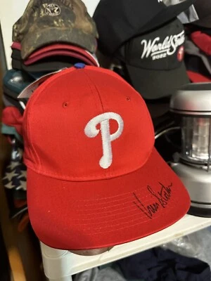 Mlb Philadelphia Phillies Autographed Hat Kevin Stocker New Ed West signatures - Image 1 of 3