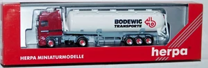 HERPA UNSER BODEWIG TRANSPORTE SEMI TANKER TRACTOR TRAILER 1:87 HO SCALE - Picture 1 of 1