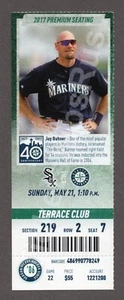 2017 Seattle Mariners vs Chicago White Sox 5/21 MINT CLUB Ticket JAY BUHNER BONE - Picture 1 of 1