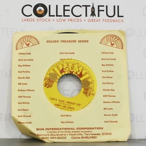 JERRY LEE LEWIS - LET'S TALK ABOUT US - SUN #38 - TREASURE *EX* 7" SINGLE 🔥 - Picture 1 of 2