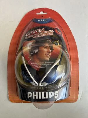 Philips Cats Eye Headphones HS510 New Analog Reflectivr Strip  - Image 1 of 3