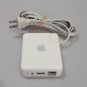 ESTACIÓN BASE APPLE A1084 AIRPORT EXPRESS CON CABLE DE ALIMENTACIÓN LARGO BLANCO...(BBB) - Imagen 1 de 4