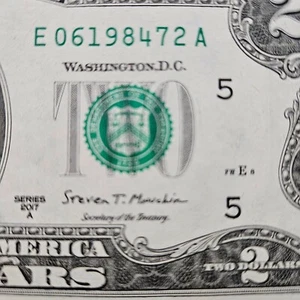 $2 Birthday Note Two Dollar Bill 06198472 Circulated June 7 , 2 1984 - Picture 1 of 2