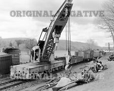Orig 1964 Negative - Delaware Hudson D&H Wreck ALCo Crane Starrucca Pennsylvania