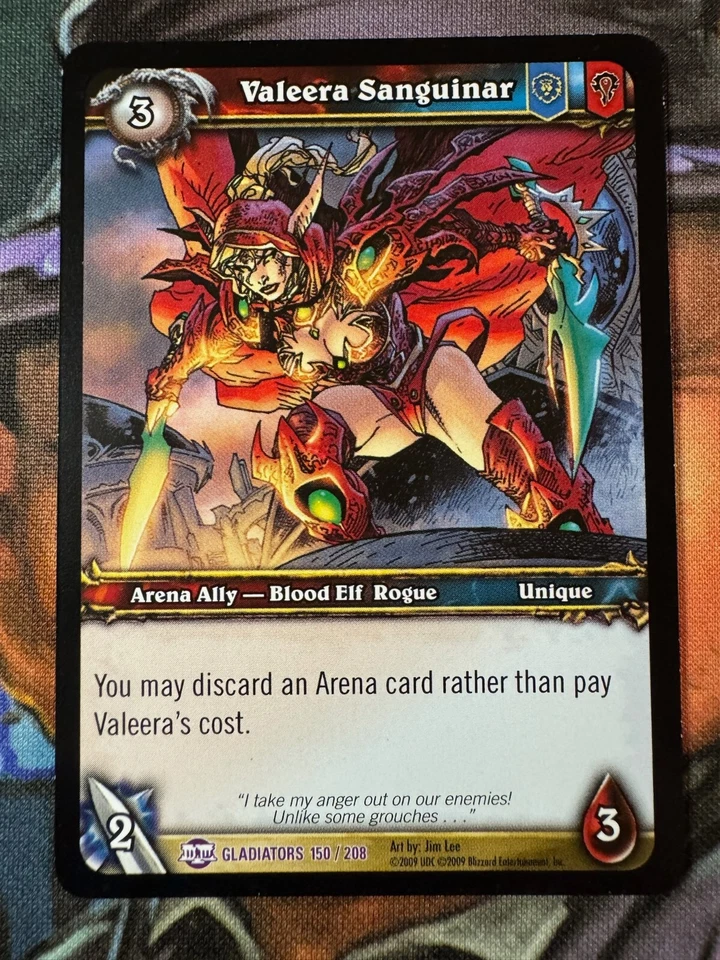 World of Warcraft TCG Gladiators 150/208 Valeera Sanguinar - Image 1 of 2