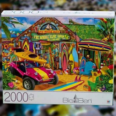 Surf Shop Surfboard Buggy Beach Big Ben 2000 Piece Jigsaw Puzzle (Sealed) - Image 1 of 3