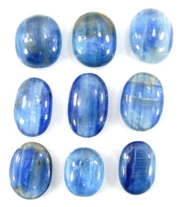 67.50 Ct Natural Kyanite Oval Loose Gemstone 12-16 mm Cabochon 9 Pcs Lot - 61977 - Picture 1 of 2