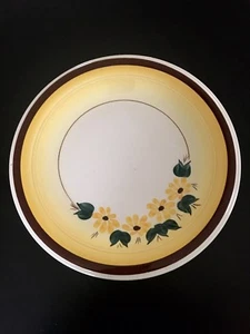 Vernon Kilns Brown Eyed Susan Serving Plate Platter Round 12 1/4” - Picture 1 of 4