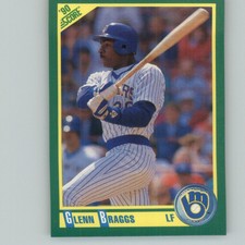 1990 Score Glenn Braggs Milwaukee Brewers #105