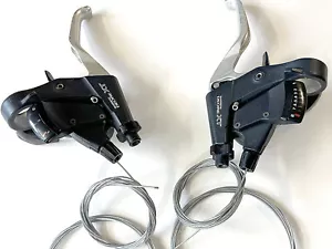 Cambios y frenos de doble control Shimano XT ST-M739 3x8 velocidades STI + nuevos cables SS - Imagen 1 de 7