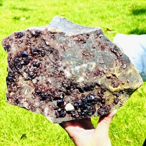 Muestras minerales simbióticos de esfalerita natural y granate de 6,56 lb - Imagen 1 de 19
